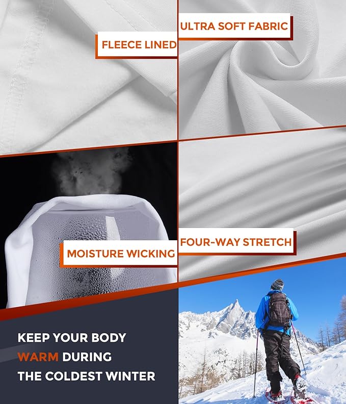 CL convallaria Thermal Underwear Long Johns Set Mens Winter Gift Hunting Gear Sport Base Layer Bottom Top