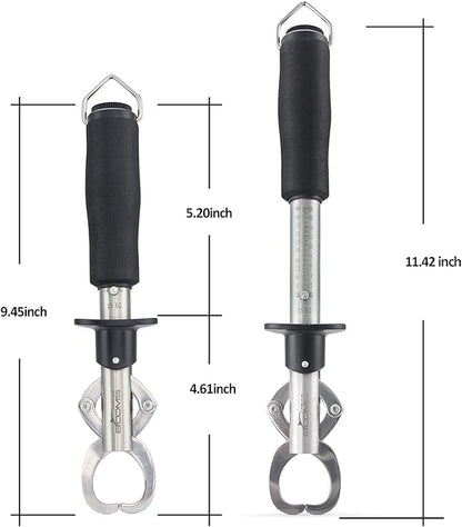 Booms Fishing G1 Fish Gripper Grip and Hold Fish with Tight Grip Largest Model Built-in Scale