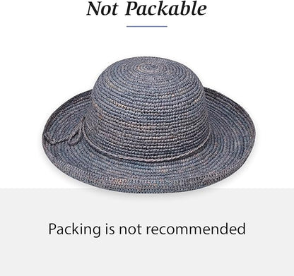 Wallaroo Hat Company – Women’s Catalina Sun Hat – Wide Brim Natural Fiber and Adjustable Sizing for Medium Crown Sizes