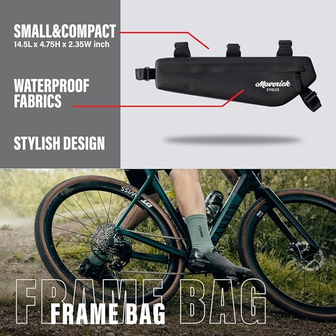 Bike Venture Frame Bag Triangle Bag (Black)