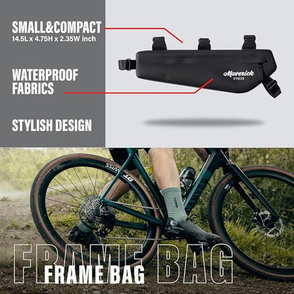 Bike Venture Frame Bag Triangle Bag (Black)