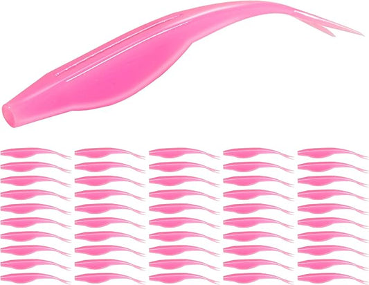 Forked Tail Soft Baits- Realistic Jerk Bait & Fluke Action Soft Lures for Bass, Trout & Crappie - Versatile Freshwater & Saltwater Fishing Bait (2.75"-5")