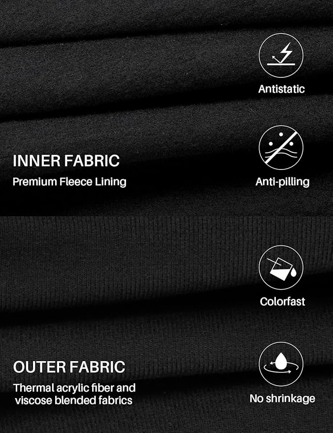 Thermal Underwear for Men: Micro-Fleece Lined Base Layer