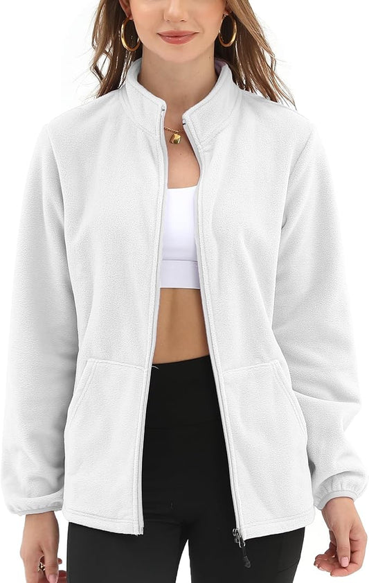 Argstar Women's Fleece Jacket with 6 Pockets (XS-2XL)