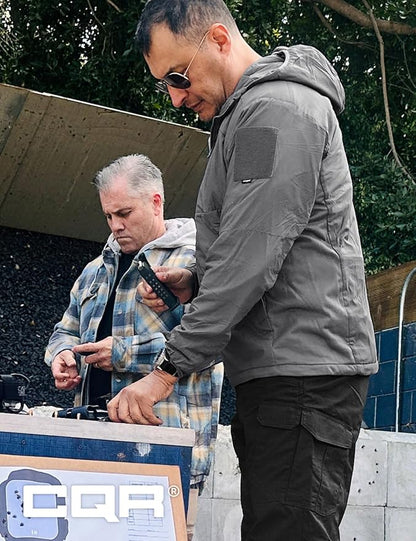 CQR Men's Lightweight Insulated Jacket, Windproof Packable Water Resistant Warm Active Coat for Hiking Work Outdoor Tactical