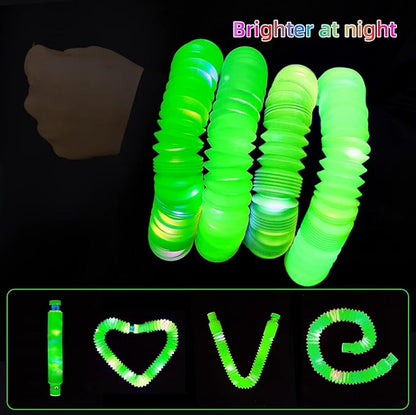 Green 36 Pack Light Up Party Favors Supplies,Bulk Glow Sticks Bracelet,Necklace Accessories for Kids,Birthday Return Gifts Treats,Easter Basket Goodie Bag Stuffer Fillers for Boys Girls