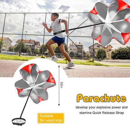 Soccer Speed Agility Training Set - 20FT Agility Ladder 12/16 Sports Cones and Soccer Kick Trainer Football Training Equipment Footwork Drills for Youth and Adults