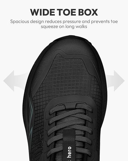 Mens Hiking Shoes for Plantar Fasciitis, Waterproof Walking Shoes for Men with Arch Support, Lightweight Mens Sneakers for Cushioned Comfort