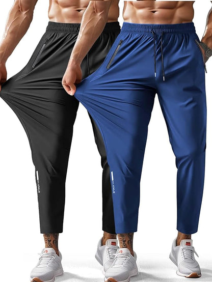 Men's Hiking Pants Quick-Dry Lightweight Sweatpants Outdoor Fishing Pants Water Resistant with Zipper Pockets