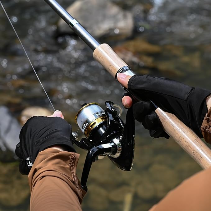 Carbon Fiber Fishing Pole Combo Set - 2.1m/6.89ft Spinning Reel, 145pcs Accessories Kit for Saltwater & Freshwater Fishing