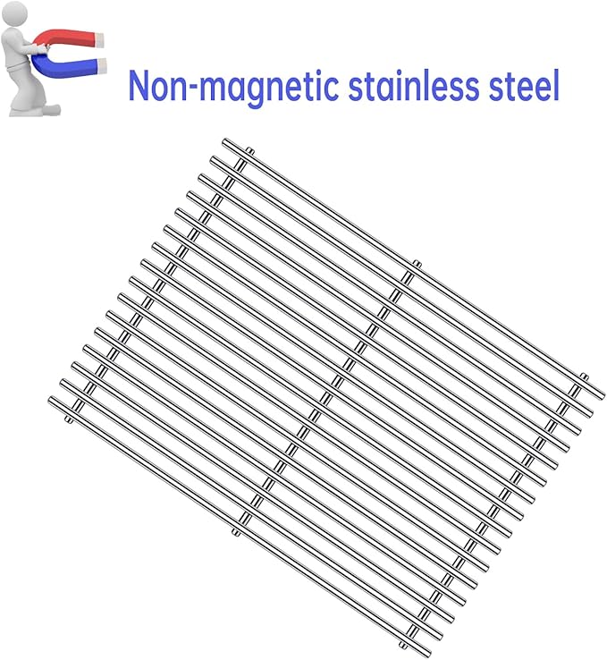 Grill Grates Flavorizer Bars Grill Parts for Weber Spirit 2 Spirit II E-310, E-320, S-310, S-320, 7636 7638 7639 GS4 Spirit 300 Series, 17” Porcelain Steel BBQ Grid Replacement Accessories