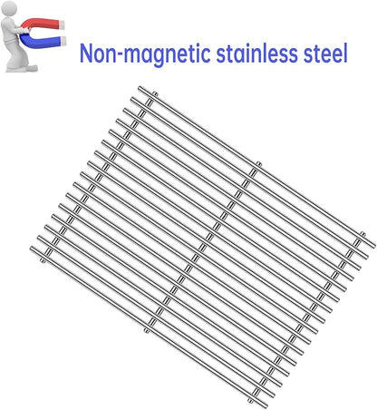 Grill Grates Flavorizer Bars Grill Parts for Weber Spirit 2 Spirit II E-310, E-320, S-310, S-320, 7636 7638 7639 GS4 Spirit 300 Series, 17” Porcelain Steel BBQ Grid Replacement Accessories