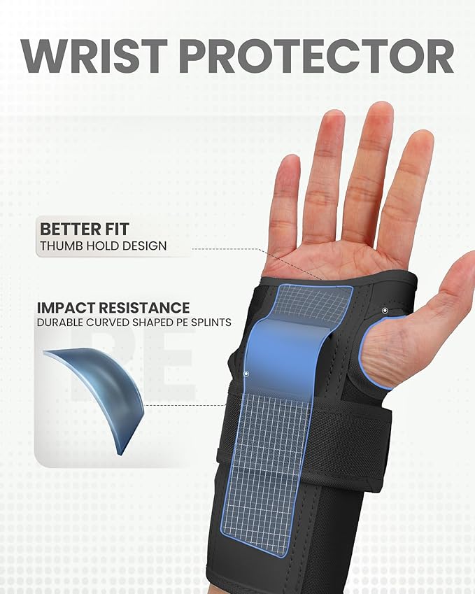 OutdoorMaster Knee Pads for Skating Knee and Elbow Pads for Adult &Youth - Skateboard Protective Gear with Wrist Guards 3 in 1 Saver Series for Skate