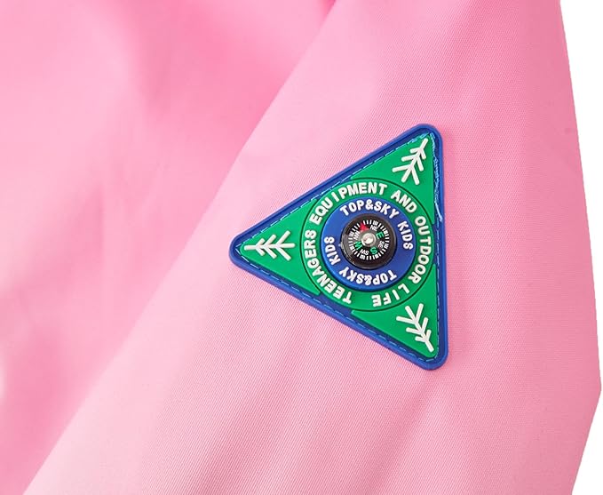 MGEOY Boys Girls Rain Jackets Lightweight Waterproof Hooded Raincoats Windbreakers for Kids 4-14Y