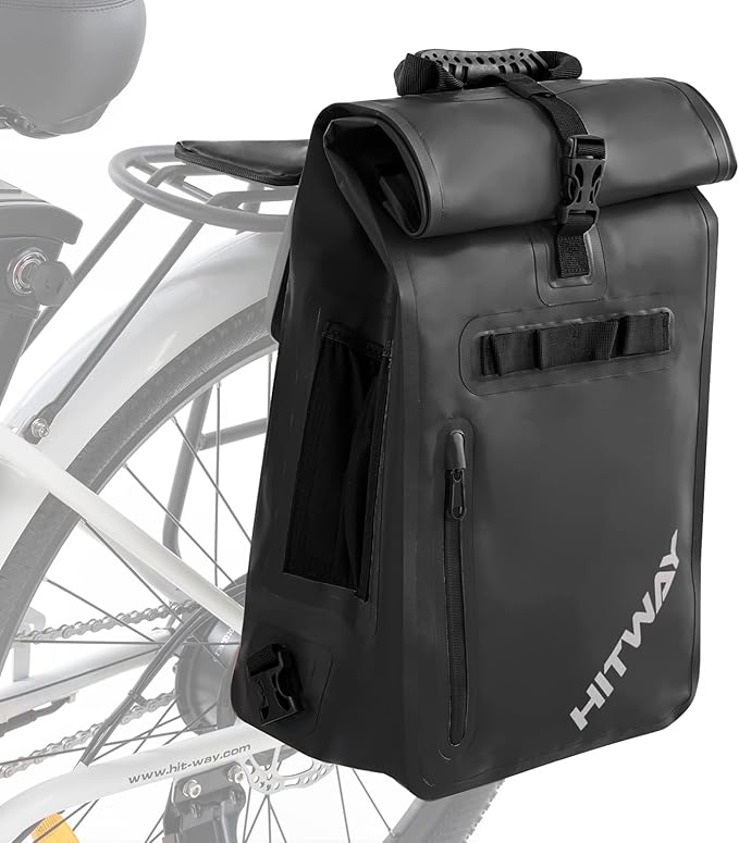 HITWAY 3 in 1 Bike Bag Waterproof Bike Pannier Bag 29L Large Capacity Bike Rack Bag Professional Cycling Accessories for Bicycles