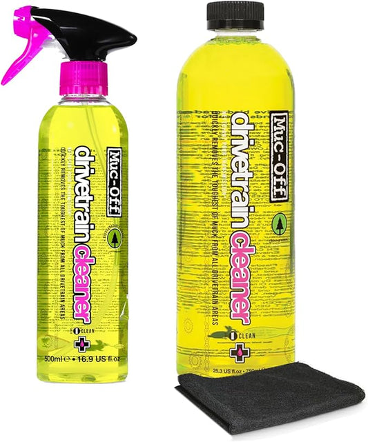 Muc-Off Bio Drivetrain Cleaner | Effective Biodegradable Bicycle Chain Cleaner and Degreaser Spray | Suitable for All Types of Bike