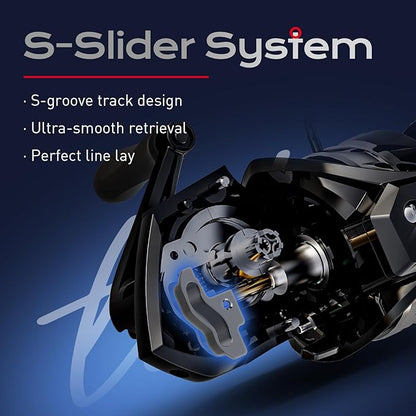 Handing LITE II Spinning Reels Freshwater Spinning Fishing Reels 14.33 Lbs Max Drag Ultra Smooth 5.2:1 Gear Ratio Aluminum Spool 3+1 BB Handle Interchangeable