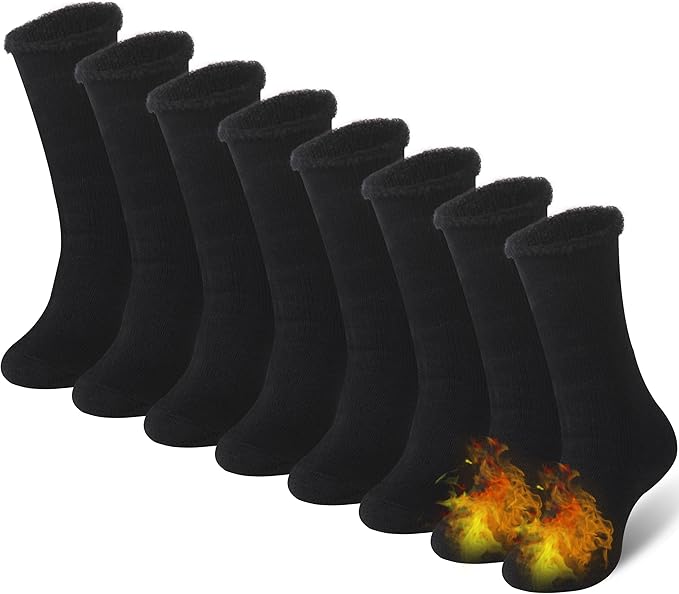 Sunew Warm Thermal Socks 4 Pack, Mens Womens Winter Heated Outdoor Skiing Thermal Socks