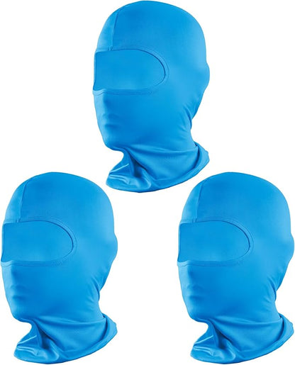 Pukavt 2 Pack 3 Hole Winter Knitted Mask, Full Face Cover Ski Mask Warm Balaclava for Skiing, Motorcycle, Snowboard