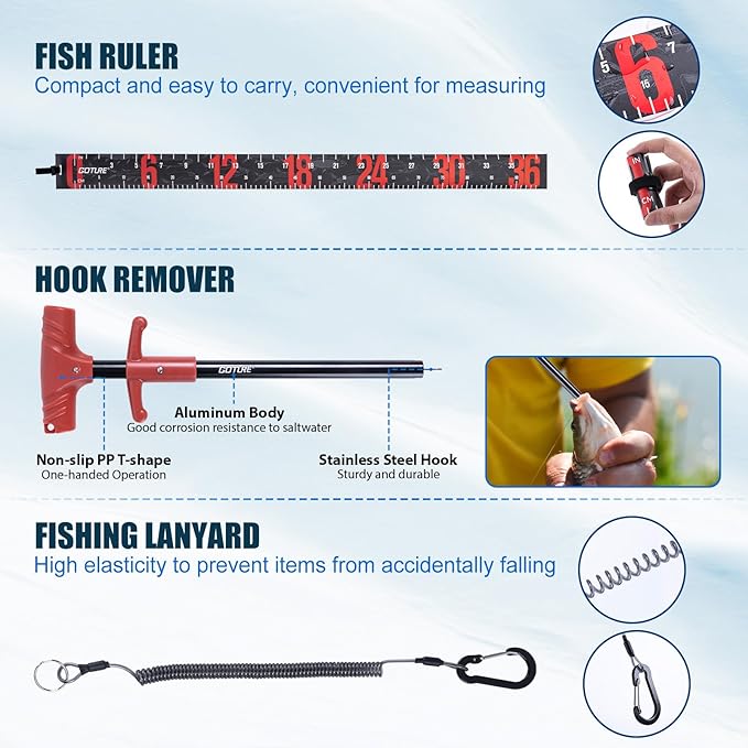 Goture Fishing Rod and Reel Combos,1.8M-2.7M Telescopic Fishing Pole Spinning Reel Line Lures Set with Carrier Bag,Telescopic Rod Kit for Starter Travel Saltwater Freshwater Gear Gift