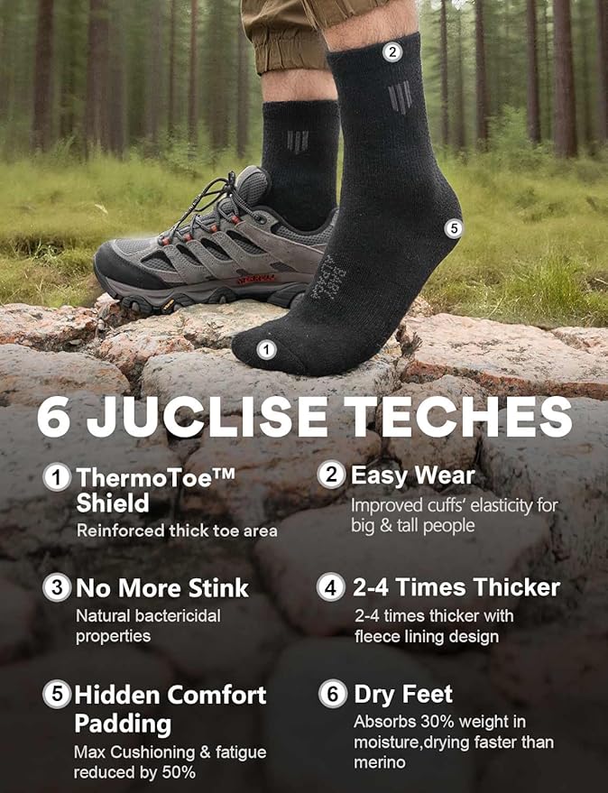 Alpaca Wool Micro Crew Hiking Socks Midweight Moisture Wicking Anti-blister Cushioned