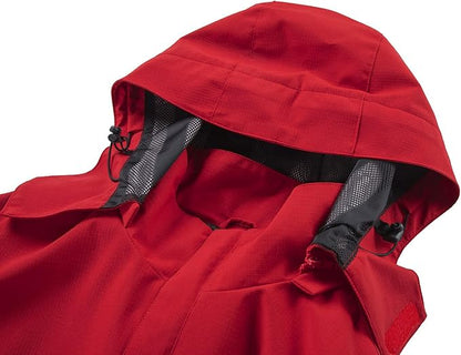 OTU Men's Lightweight Waterproof Hooded Rain Jacket Outdoor Raincoat Shell Jacket for Hiking Travel