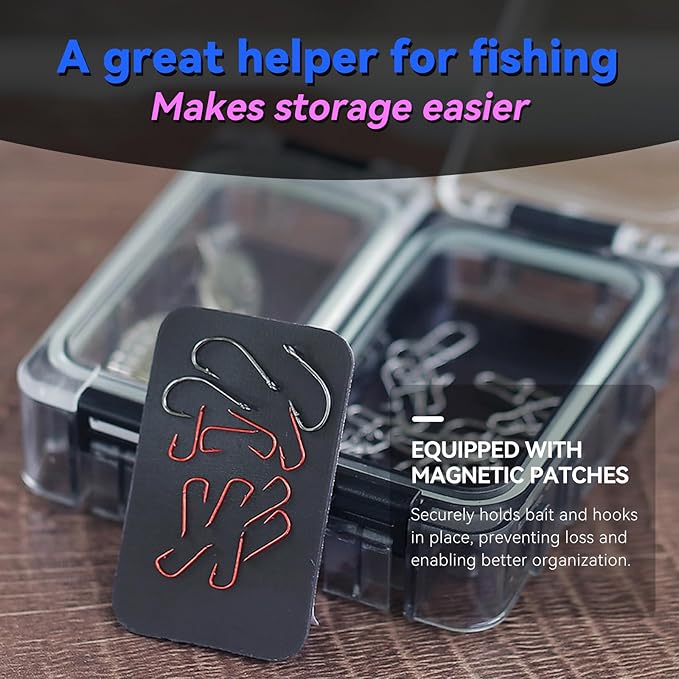 Tackle Box 4 and 8pcs Optional Combination Removable Freely Assemble Fishing Tackle Storage Cube Waterproof Fishing Tackle Organizer With Strong Magnetic Function Luminous (8, Black)