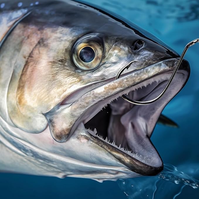 UCEC Circle Hooks Fishing Hooks 2X Strong Offset Circle Hooks Saltwater Black High Carbon Steel Octopus Catfish Fishing Hooks Fishing Gear Tackle 150pcs/ 240pcs - Size:#1 1/0 2/0 3/0 4/0 5/0 6/0 8/0