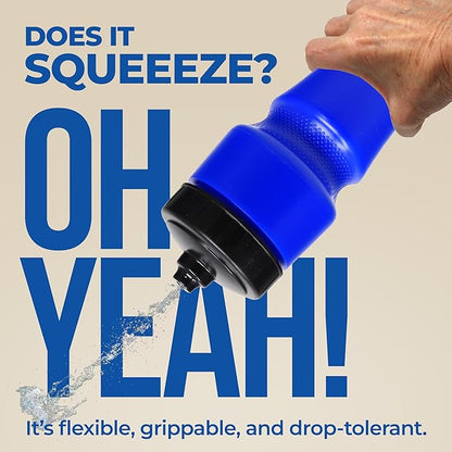Rolling Sands USA Made 24 oz Sports Squeeze Water Bottles, 8 Pack, BPA-Free, Easy Drink One Way Flow Valve, Fits Most Bike Cages, Dishwasher Safe, Durable, Reusable and Lightweight, Variety