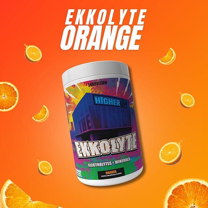 Ekkovision Ekkolyte Electrolytes & Minerals Powder, 50 MG Vitamin C & 155 MG Magnesium for Hydration Support, Essential Electrolytes for Women & Men, Orange Flavored Electrolyte Mix, 120 Servings