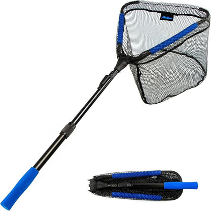 Floating Fishing Landing Net - Foldable for Freshwater or Saltwater - Folding and Fly Fishing