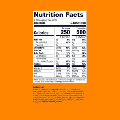 BIGHORN Mountain Food Bourbon BBQ Pulled Pork and Beans - premium freeze dried meals for backpacking food - dehydrated camping food for backpacking meals - 2 Servings