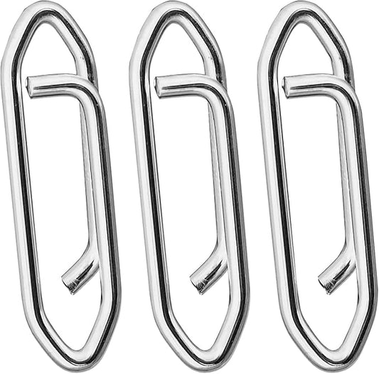 Atibin Stainless Lock Snaps Swivel Steel Saltwater Connector Fishing Snap Line High Strength Fishing Clip Power Lure Connector