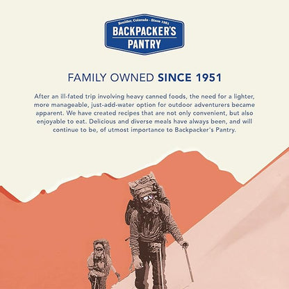 Backpacker's Pantry Kathmandu Curry, 2 Servings Per Pouch, Freeze Dried Food, 16 Grams of Protein, Vegan, Gluten Free