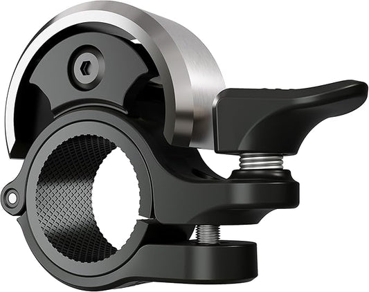 Greallthy Bike Bell, Aluminum Alloy Bicycle Bell with Clear Loud Sound, Bike Bells for Adults and Kids, Sturdy and Compact Bell Fits 0.75-1in(19-25.4mm) Handlebar for Mountain, Road Bikes.