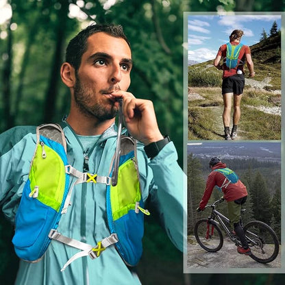 Hydration Pack Backpack，IX INOXTO Running Hydration Vest with 1.5L ( 50 oz) Water Bladder for Men Women，Lightweight Water Backpack for Hiking Cycling Climbing Camping