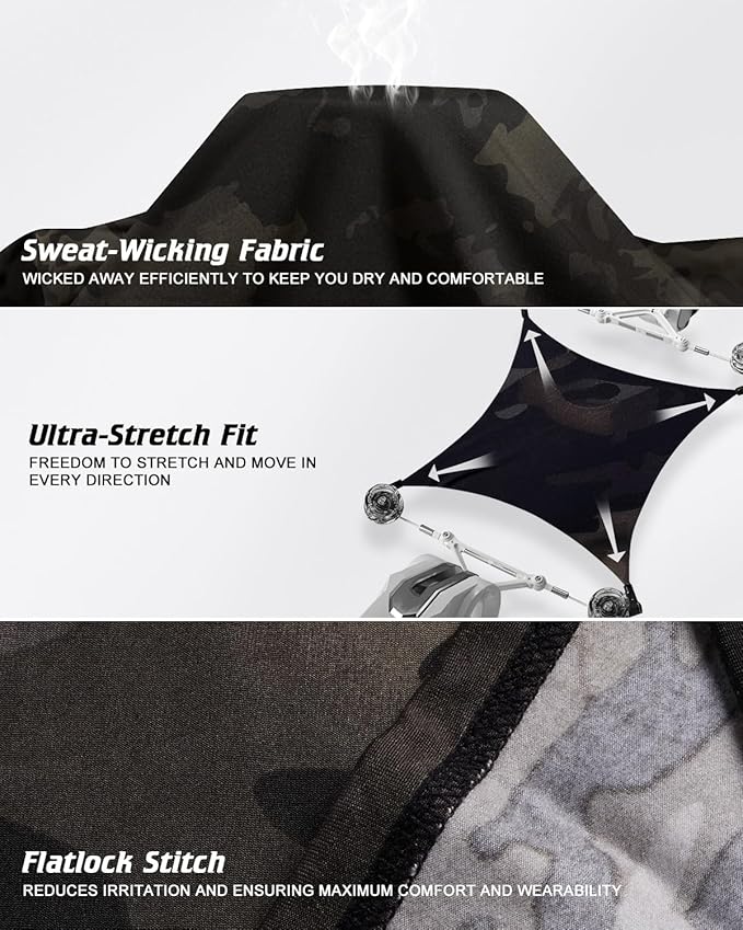 CL convallaria Long Johns Thermal Underwear for Men Soft Fleece Lined Base Layer Cold Weather Top Bottom Gift Set