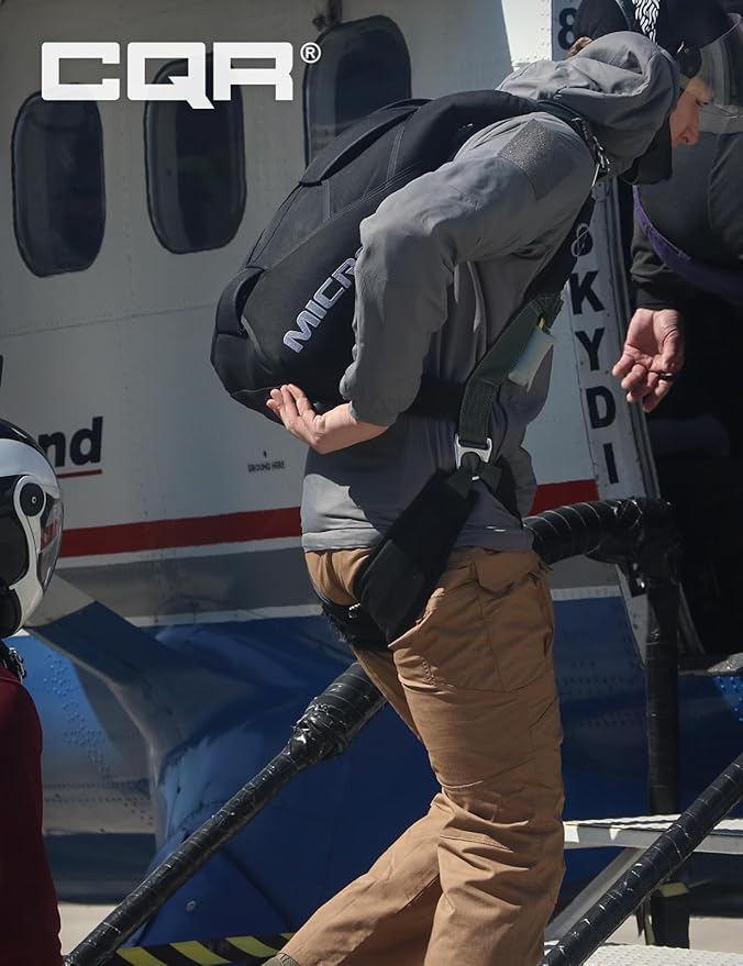 CQR Men's Lightweight Insulated Jacket, Windproof Packable Water Resistant Warm Active Coat for Hiking Work Outdoor Tactical