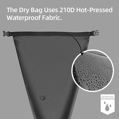 Rhinowalk Waterproof Bicycle Saddle Bag Large Capacity Bike Bag Under Seat Bag 14L Rainproof Mountain Road Bike Seat Bag Bicycle Bag Professional Cycling Accessories-Black&Yellow