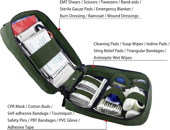 Carlebben EMT Pouch MOLLE Ifak Pouch Tactical MOLLE Medical First Aid Kit Utilit Camouflage