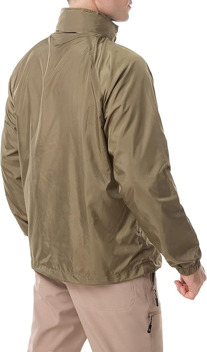 TRAILSIDE SUPPLY CO. Mens Windbreaker Jackets Lightweight Packable Jacket,Windproof and Dustproof