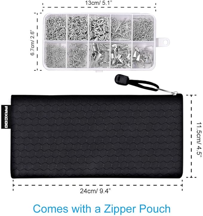 PAXCOO Jewelry Making Supplies Kit - Jewelry Repair Tool with Accessories, Pliers, Findings, and Beading Wires for Adults and Beginners