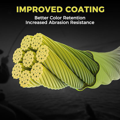 KastKing Destron Braided Fishing Line, Highly Abrasion Resistant, Improved Knot Strength, Ultra-Thin Diameter Superline, Zero Stretch & Memory, CFT “Color Fast Technology”, 75% Thinner Than Mono
