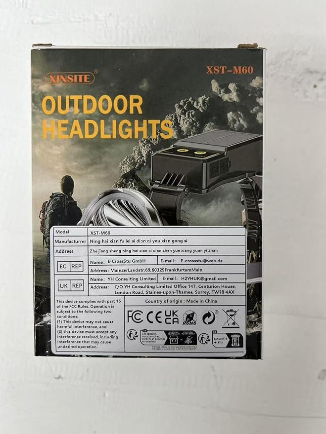 LED Rechargeable Headlamp, Super Bright Headlamp with Motion Sensor, Solar Charging, 3 Modes Waterproof Headlamps for Outdoors, Camping, Hiking, and Emergencies