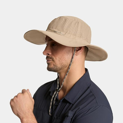 MISSION Cooling UPF Boonie Hat - Unisex Sun Hat for Hiking, Beach & Fishing - Sweat & Water Activated Technology