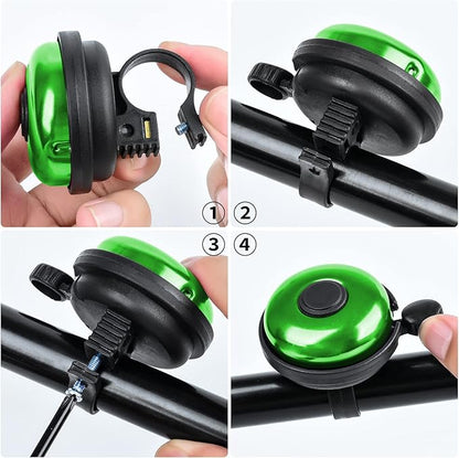 Classic Bike Bell, Aluminum Bicycle Bell, Loud Crisp Clear Sound Bicycle Bike Bell for Adults Kids