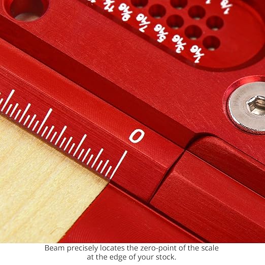 Woodpeckers T Square, 600 MM, Precision Woodworking T-Square Ruler, Built-in Edge Support, Scribing & Shelf Pin Guides, Rack-It Mount, Made in USA