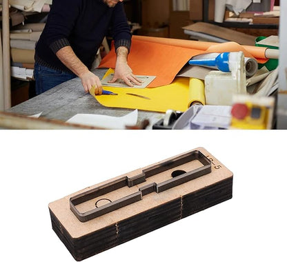 Hyuduo LR5 Leather Cutting Die Set for DIY Handmade Leather Craft - Professional Alloy Steel Stamping Punching Tool with Included Dies