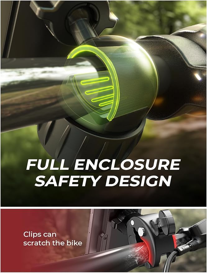 LISEN Upgrade Bike Phone Holder [Super Easy Install] Ultra Stable Motorcycle Phone Mount Bicycle Handlebar Holder Mount for Adults Kids Bike Bicycle Ebike Gear Accessories for iPhone Samsung Blue