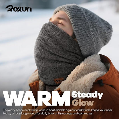 Winter Neck Gaiter, Neck Warmer Cover Ski Gaiters for Men/Women Fleece Thick Elegant Stylish